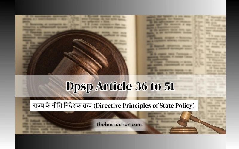 DPSP Article 36 to 51: 6 जरूरी बातें जो आपको पता होनी चाहिए Dpsp Article 36 to 51