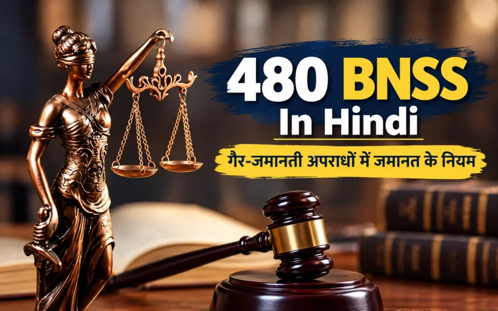 480 BNSS In Hindi: जमानत का नियम और अर्जी, सरल भाषा में 480 BNSS In Hindi